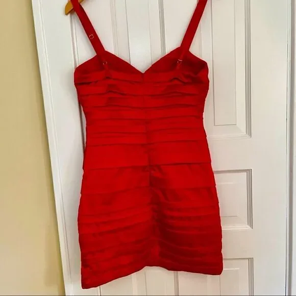 Rubber Ducky Productions Red Cocktail Dress - Picture 5 of 5